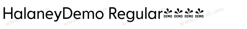 HalaneyDemo Regular字体转换